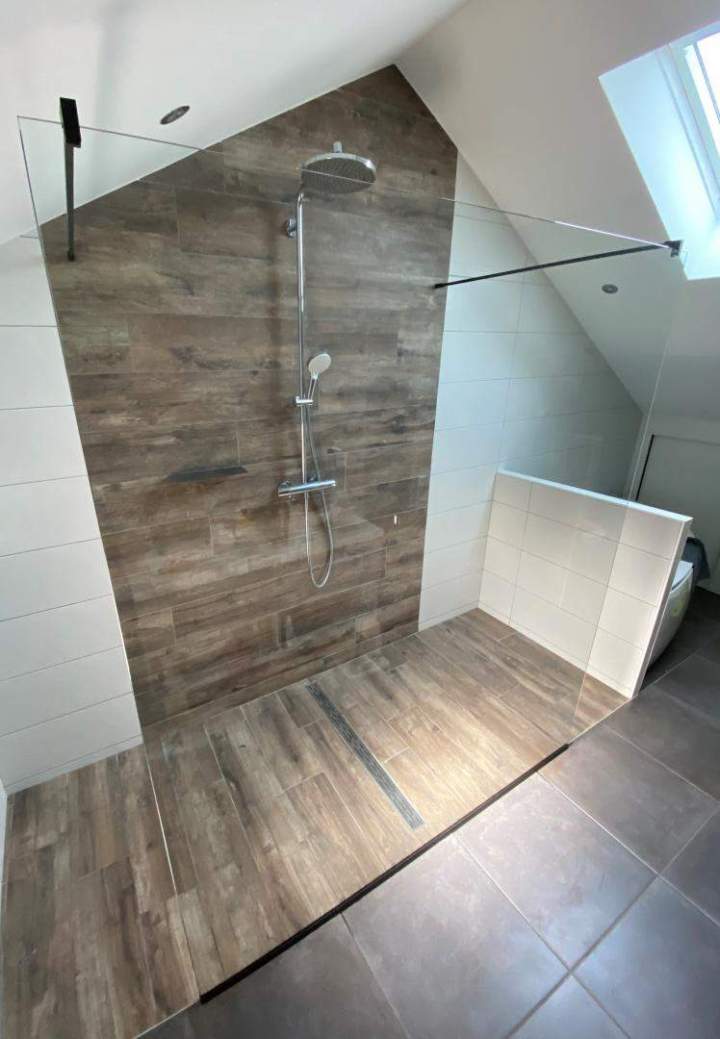 Panneau de douche en verre Épinal